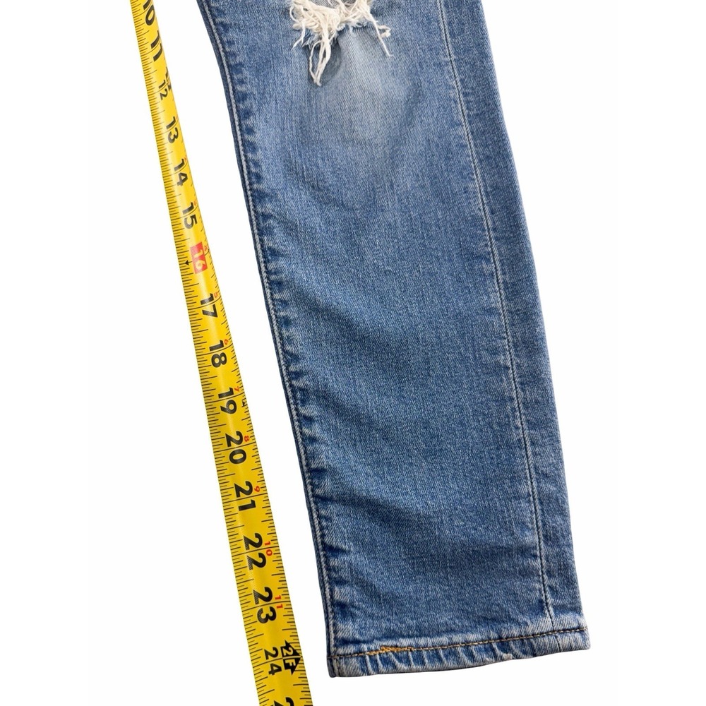 Levi's Wedgie Skinny Jeans Womens 27 High Rise Distressed Light Wash Button Fly - Picture 10 of 11